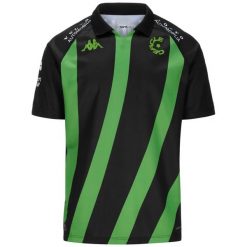 Koszulka Cercle Bruges 2025. Czarne koszulki sportowe męskie Kappa, l, bez wzorów, z materiału, bez kołnierzyka, bez ramiączek, na fitness i siłownię. Za 413.00 zł.