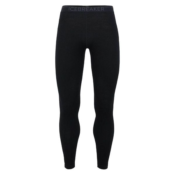 Legginsy termoaktywne męskie Icebreaker Merino 260 Tech. Czarne legginsy sportowe męskie Icebreaker, m, bez wzorów, z wełny, trekkingowe. Za 463.85 zł.