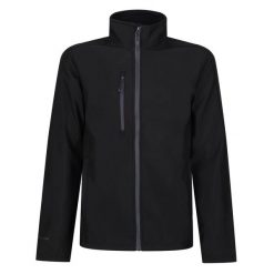 Kurtka Męska Honestly Made Recycled Soft Shell. Czarne kurtki sportowe męskie Regatta, l, bez wzorów, trekkingowe. Za 198.99 zł.