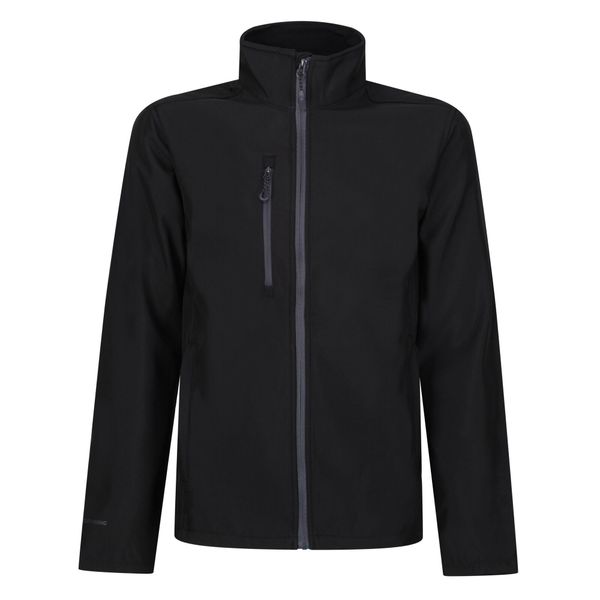 Kurtka Męska Honestly Made Recycled Soft Shell. Czarne kurtki męskie Regatta, m, bez wzorów, sportowe, bez kaptura. Za 198.99 zł.