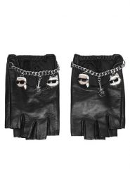 KARL LAGERFELD Rękawiczki B3W33034 Czarny. Czarne czapki i kapelusze damskie KARL LAGERFELD, bez wzorów, ze skóry. Za 549.99 zł.