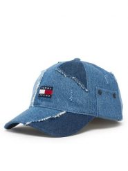 Tommy Hilfiger Czapka z daszkiem AM0AM14195 Niebieski. Niebieskie rękawiczki męskie Tommy Hilfiger, bez wzorów, z bawełny. Za 249.99 zł.