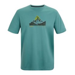 Męska Koszulka Fingal Mountain Scene. Niebieskie koszulki sportowe męskie Regatta, m, bez wzorów, bez kołnierzyka, bez ramiączek, trekkingowe. Za 76.99 zł.