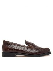Clarks Półbuty Straven2 Penny 26327145 Brązowy. Brązowe półbuty damskie Clarks, bez wzorów, ze skóry, bez obcasa, na płaskiej podeszwie, bez zapięcia. Za 519.99 zł.