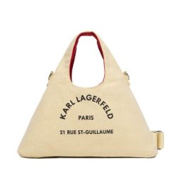 Torebka KARL LAGERFELD. Brązowe torebki do ręki damskie KARL LAGERFELD, bez wzorów, klasyczne, bez dodatków. Za 339.99 zł.