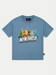 LEGO T-Shirt Ninjago 12011417 Niebieski Regular Fit. Niebieskie t-shirty dla chłopców LEGO, bez wzorów, z bawełny, bez ramiączek. Za 69.99 zł.