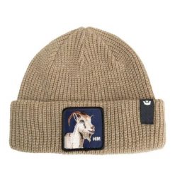 Czapka Beanie Goorin Bros The Him Beżowa. Brązowe czapki i kapelusze męskie Goorin Bros, bez wzorów. Za 181.89 zł.