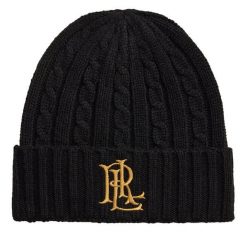 Czapka LAUREN RALPH LAUREN. Czarne czapki i kapelusze damskie Lauren Ralph Lauren, na zimę, bez wzorów. Za 329.99 zł.