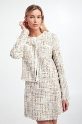 Żakiet tweedowy TWINSET ACTITUDE. Żakiety damskie Twinset Milano, m, bez wzorów. W wyprzedaży za 640.77 zł.