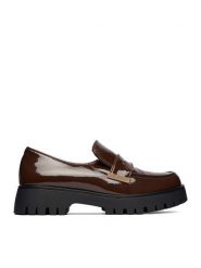 MEXX Loafersy EO-WS6035-28 Brązowy. Brązowe mokasyny damskie Mexx, ze skóry. Za 359.99 zł.