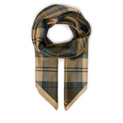 Chusta Barbour. Zielone szaliki i chusty damskie Barbour, bez wzorów. Za 179.99 zł.