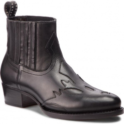 Sztyblety KARL LAGERFELD - KL42740 Black Lthr. Czarne kozaki damskie marki KARL LAGERFELD, z gumy. Za 1,289.00 zł.