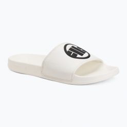 Klapki męskie Pitbull Logo. Białe klapki męskie PITBULL, z materiału. Za 109.99 zł.