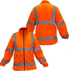 Consorte KEPLER - męska bluza polarowa ostrzegawcza pomarańczowa 2XL. Brązowe bluzy męskie Consorte, m, bez wzorów, z polaru, bez kaptura. Za 92.00 zł.