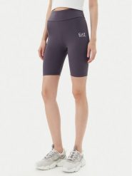 EA7 Emporio Armani Kolarki 7W000511 AF12625 U8115 Szary Slim Fit. Szare szorty sportowe damskie EA7 Emporio Armani, xl, bez wzorów, z syntetyku, sportowe. Za 159.99 zł.