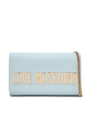 LOVE MOSCHINO Torebka JC4103PP1MKD0712 Błękitny. Niebieskie torebki do ręki damskie Love Moschino, bez wzorów, ze skóry, wizytowe, bez dodatków. Za 369.99 zł.