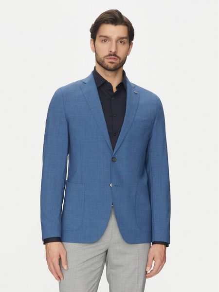 Michael Kors Marynarka MK0SB01025 Niebieski Slim Fit. Niebieskie marynarki męskie Michael Kors, bez wzorów, z syntetyku, biznesowe. Za 829.00 zł.