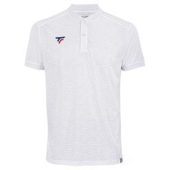 Polo Tecnifibre Team Mesh. Białe koszulki sportowe męskie TECNIFIBRE, bez wzorów, z meshu, bez kołnierzyka, bez ramiączek, tenisowe. Za 209.99 zł.