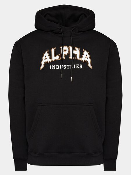Alpha Industries Bluza College 146331 Czarny Regular Fit. Czarne bluzy męskie Alpha Industries, m, bez wzorów, z bawełny, bez kaptura. Za 329.99 zł.