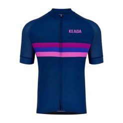 Męska koszulka rowerowa z krótkim rękawem - Sunset. Fioletowe buty sportowe męskie KEADA SPORTS, bez zapięcia, rowerowe. Za 332.00 zł.