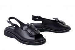 BOCCATO G395 R359 T54 czarny, sandały damskie. Czarne sandały damskie Boccato, bez wzorów, z gumy, bez obcasa, na obcasie, bez zapięcia. Za 259.17 zł.