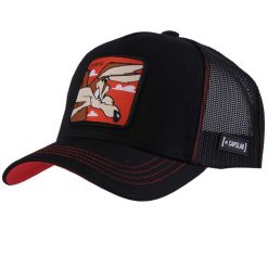 Czapka z daszkiem Capslab Looney Tunes Wile E. Coyote Trucker CL/LOO/1/COY1. Czarne czapki i kapelusze męskie CapsLab, bez wzorów. Za 137.00 zł.