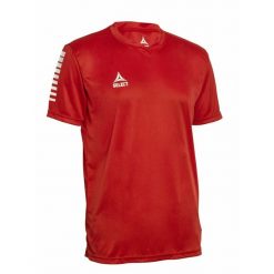 SELECT Koszulka PISA red. Czerwone koszulki sportowe męskie Select, m, bez wzorów, z materiału, bez kołnierzyka, bez ramiączek, do piłki nożnej. Za 101.73 zł.