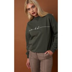 NA-KD Trend Bluza Chest Branded - Green. Bluzy damskie marki NA-KD Trend. Za 161.95 zł.