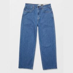 Spodnie Volcom Chillow Denim Niebieskie. Niebieskie spodnie sportowe męskie Volcom, bez wzorów, z denimu. Za 380.66 zł.