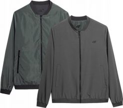 4f Kurtka męska 4F dwustronna M013 oliwkowa/szara 4FSS23TJACM013 44S XL. Szare kurtki męskie 4f, m, bez wzorów, bez kaptura. Za 250.68 zł.