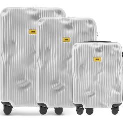 Walizki Stripe w zestawie 3 el. Bianco White. Walizki damskie marki Crash Baggage. Za 2,796.00 zł.