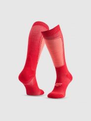 4F Skarpety narciarskie damskie - czerwone 39-42. Czerwone skarpety damskie 4f, bez wzorów. Za 79.99 zł.