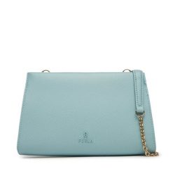 Torebka Furla. Niebieskie torebki do ręki damskie Furla, bez wzorów, wizytowe, bez dodatków. Za 609.99 zł.
