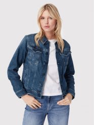 G-Star Raw Kurtka jeansowa Burten Stretch D20051-C911-C767 Granatowy Regular Fit. Niebieskie kurtki damskie G-Star Raw, xs, bez wzorów, z bawełny, bez kaptura. Za 369.99 zł.