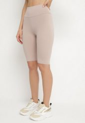 Jasnobeżowe Casualowe Szorty Typu Kolarki Lidessa. Brązowe szorty damskie Born2be, na lato, m, bez wzorów, eleganckie. Za 34.99 zł.