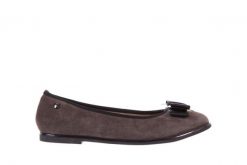 Baleriny Bayla-018 1063-303 Taupe Black, Brąz/Czarny, Skóra naturalna - 36. Brązowe baleriny damskie Bayla, bez wzorów, z materiału, eleganckie, bez obcasa, na płaskiej podeszwie. W wyprzedaży za 134.10 zł.