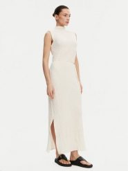 Calvin Klein Sukienka letnia K20K208304 Écru Slim Fit. Sukienki damskie Calvin Klein, na lato, xl, bez wzorów, z syntetyku, bez kołnierzyka, bez ramiączek. Za 449.99 zł.