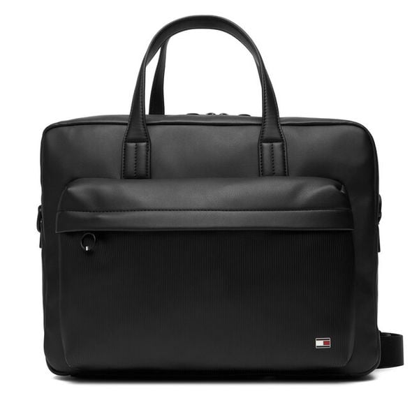 Torba na laptopa Tommy Hilfiger. Czarne torby na laptopa męskie Tommy Hilfiger, bez wzorów. Za 329.99 zł.
