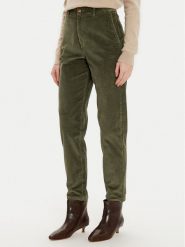 United Colors Of Benetton Spodnie materiałowe 4ZENDF07H Khaki Relaxed Fit. Brązowe spodnie materiałowe damskie United Colors Of Benetton, bez wzorów, z bawełny. Za 169.99 zł.