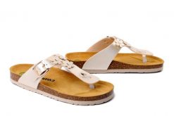 DR. BRINKMANN 700886-08 beige, klapki jsponki damskie. Brązowe klapki damskie Dr. Brinkmann, bez wzorów, bez obcasa. Za 148.67 zł.