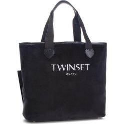 Torebka TWINSET - Shopping AA8PF2 Nero 00006. Czarne torebki do ręki damskie Twinset, z materiału. Za 439.00 zł.