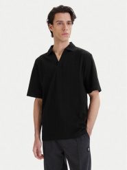 HUGO Polo Dalibo 50556724 Czarny Relaxed Fit. Czarne koszulki polo męskie Hugo, m, bez wzorów, z bawełny, bez ramiączek. Za 519.99 zł.