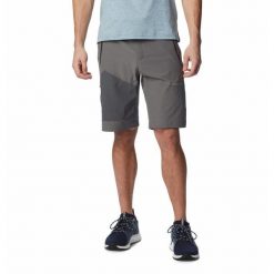 Krótkie Spodenki Turystyczne Męskie Columbia Triple Canyon II Short. Szare krótkie spodenki sportowe męskie Columbia, m, bez wzorów, trekkingowe. Za 149.99 zł.