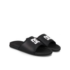 Sandały DC Shoes czarno-białe wygodne. Białe klapki męskie DC Shoes, ze skóry ekologicznej, sportowe. Za 119.99 zł.