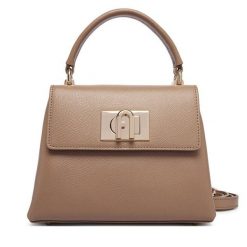 Torebka Furla. Brązowe torebki do ręki damskie Furla, bez wzorów, klasyczne, bez dodatków. Za 1,719.00 zł.