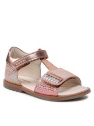 Lasocki Kids Sandały CI12-HAPPY-03 Różowy. Czerwone sandały dziewczęce Lasocki Kids, z nubiku, bez zapięcia. Za 139.99 zł.