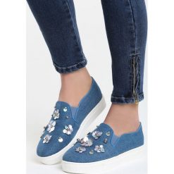 Ciemnoniebieskie Slip On Hirie. Trampki i tenisówki damskie marki bonprix. Za 39.99 zł.