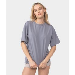 Koszulka Carpatree Cozy Leisure szara. Szare koszulki sportowe damskie Carpatree, m, bez wzorów, z bawełny, bez kołnierzyka, bez ramiączek. W wyprzedaży za 119.99 zł.