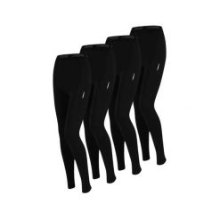 Legginsy termiczne, bielizna termoaktywna damska, 4 sztuki. Czarna bielizna termoaktywna damska XTREME, l, bez wzorów, z materiału, bez ramiączek. Za 358.45 zł.