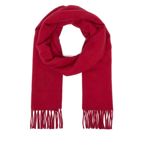 Szalik LAUREN RALPH LAUREN. Czerwone szaliki i chusty damskie Lauren Ralph Lauren, bez wzorów. Za 689.99 zł.